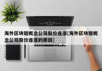 海外区块链概念公司股价连涨[海外区块链概念公司股价连涨的原因]