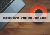 区块链公司矿机[矿机区块链公司怎么盈利]